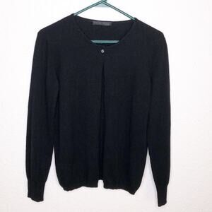 Fabiana Filippi black wool silk cashmere cardigan size Medium